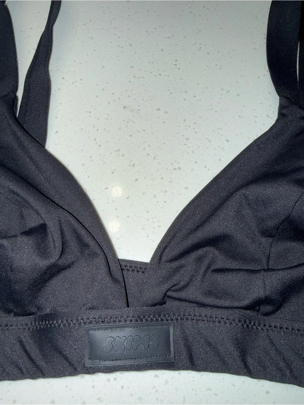 SKIMS Black Triangle Swim Bikini Set